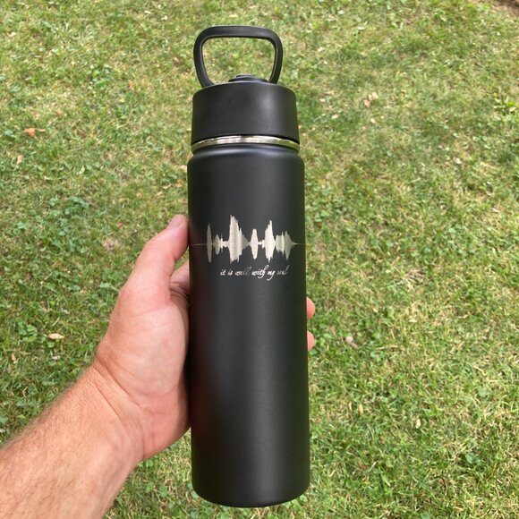 It Is Well With My Soul Soundwave 22oz Water Bottle - Picture 2 of 13
